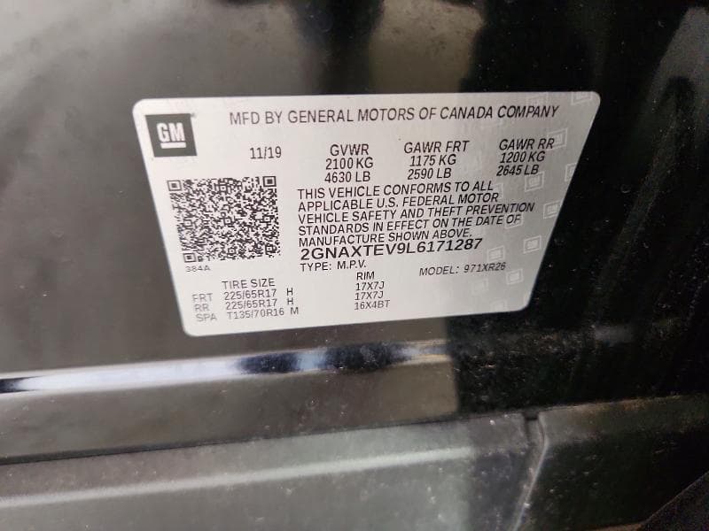 2020 CHEVROLET EQUINOX LT 13