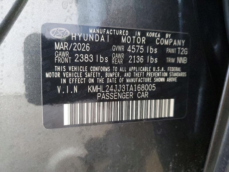 2026 HYUNDAI SONATA HYBRID BLUE 12