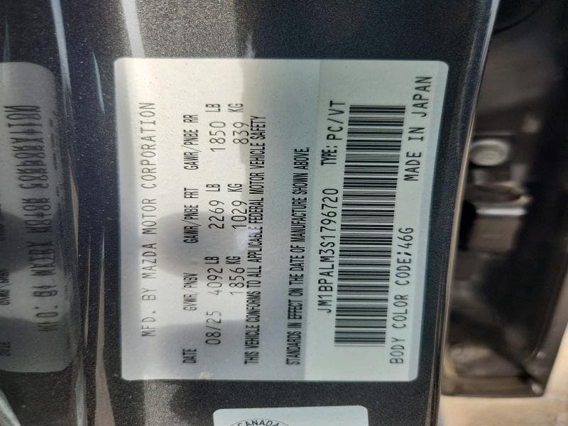 2025 MAZDA 3 PREFERRED 12