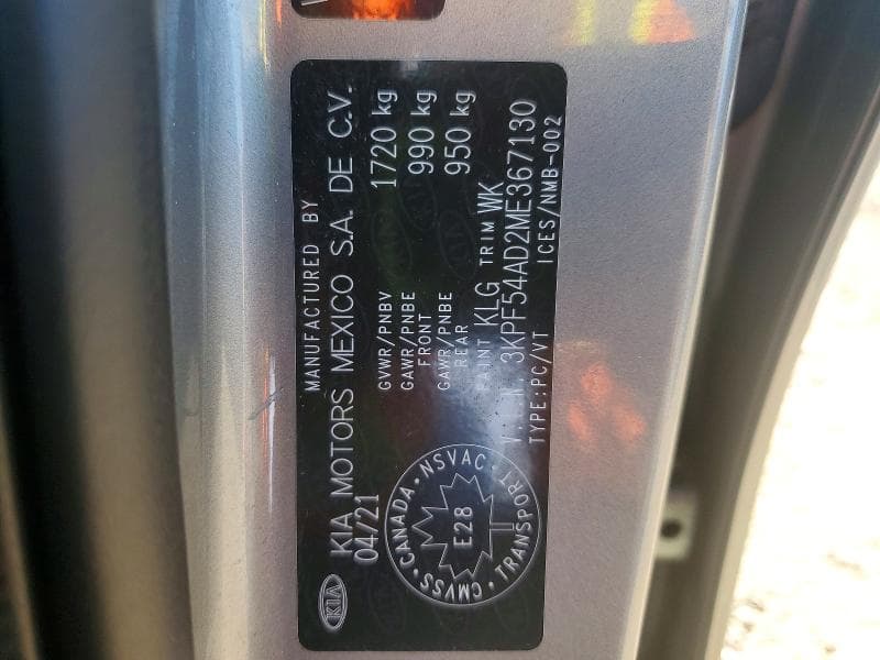 2021 KIA FORTE EX 12