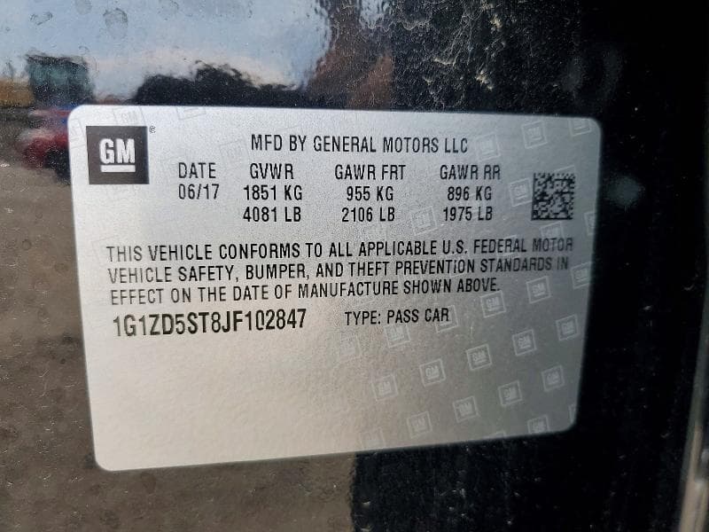 2018 CHEVROLET MALIBU LT 13