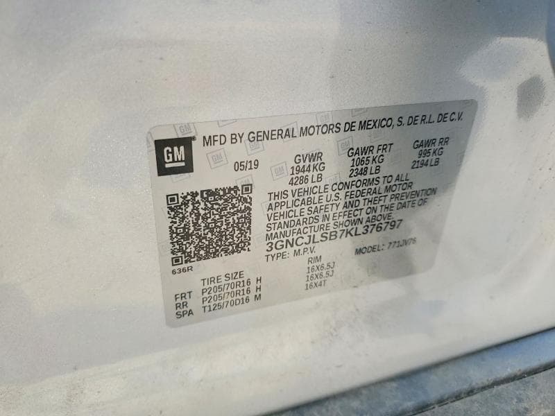 2019 CHEVROLET TRAX 13