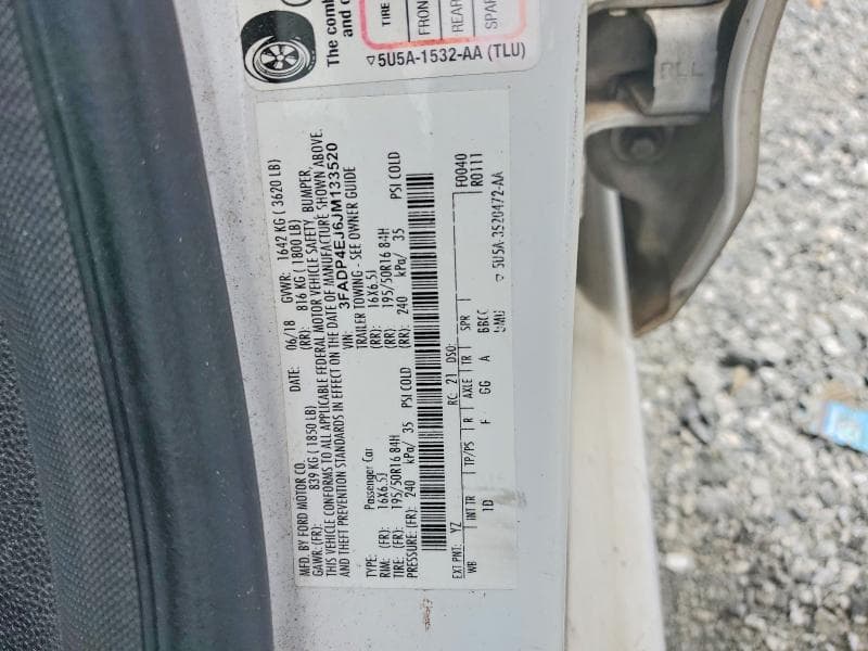2018 FORD FIESTA SE 12