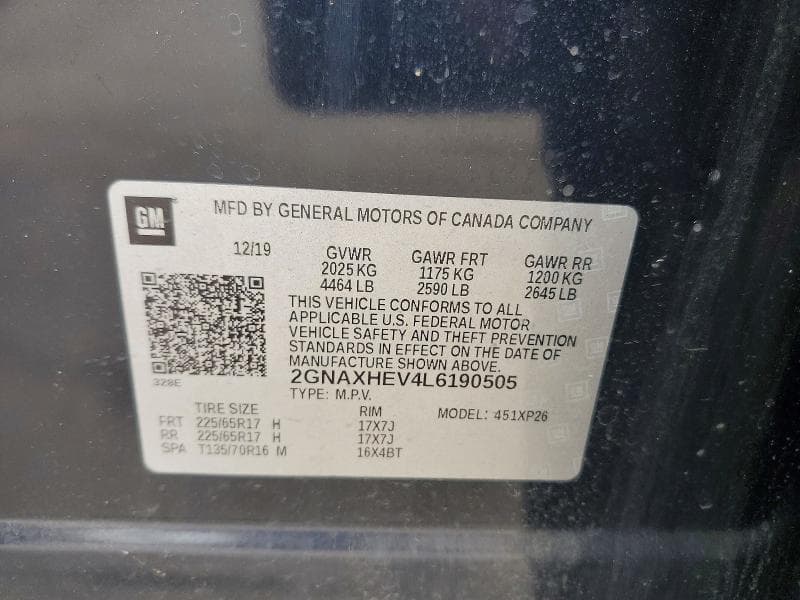 2020 CHEVROLET EQUINOX LS 13