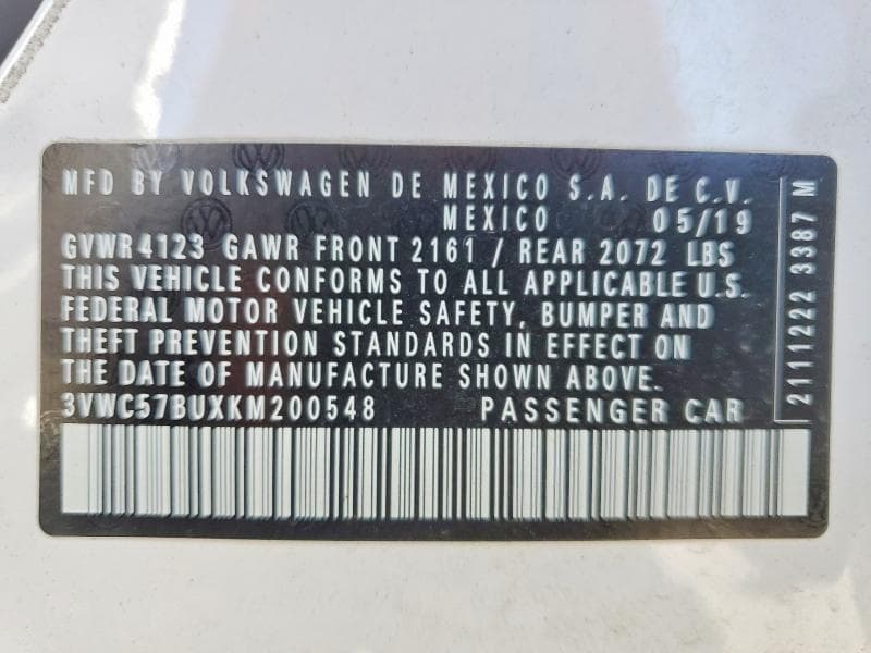 2019 VOLKSWAGEN JETTA S 12