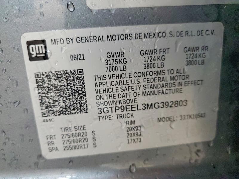2021 GMC SIERRA K1500 AT4 13