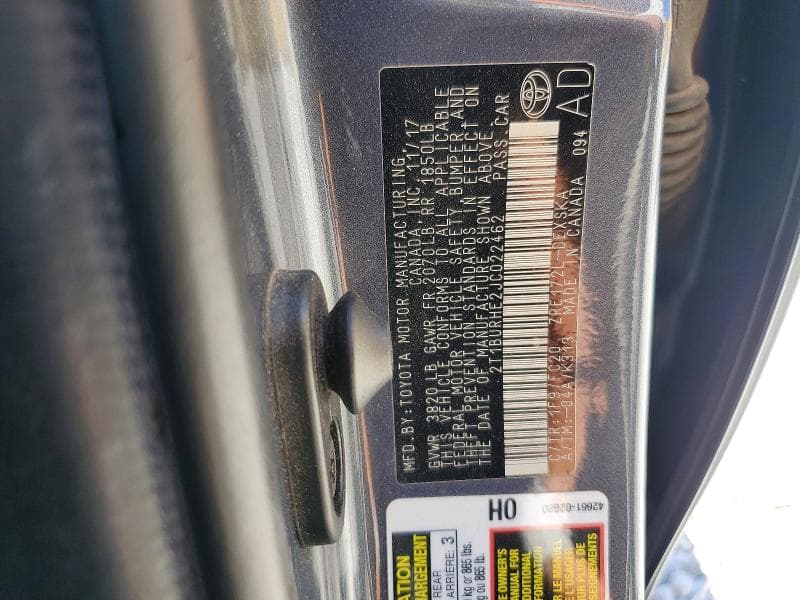 2018 TOYOTA COROLLA SE 13