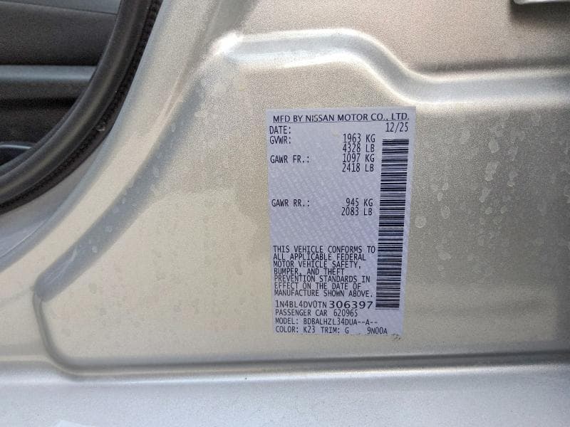2026 NISSAN ALTIMA SV 12
