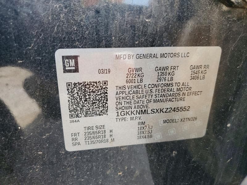 2019 GMC ACADIA SLT-1 13