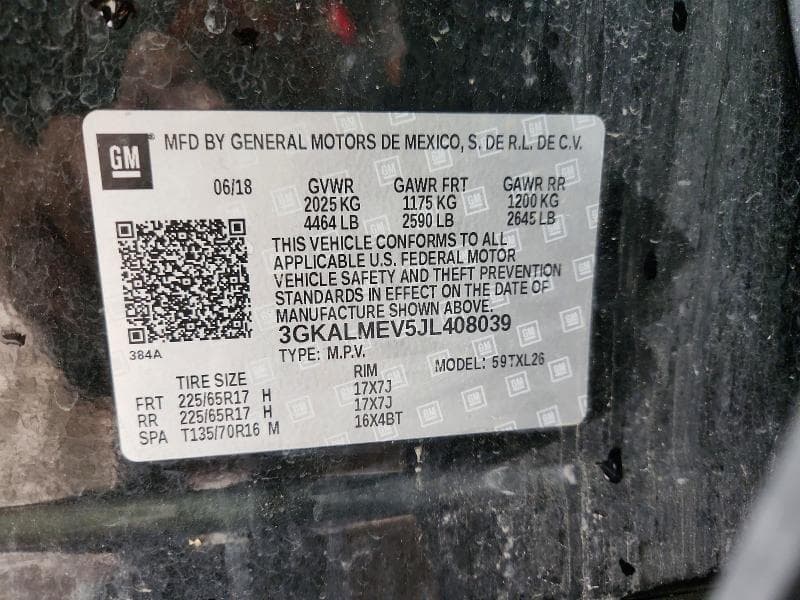 2018 GMC TERRAIN SLE 12
