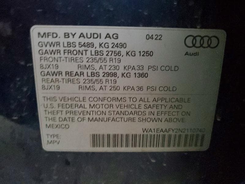 2022 AUDI Q5 PREMIUM PLUS 45 13