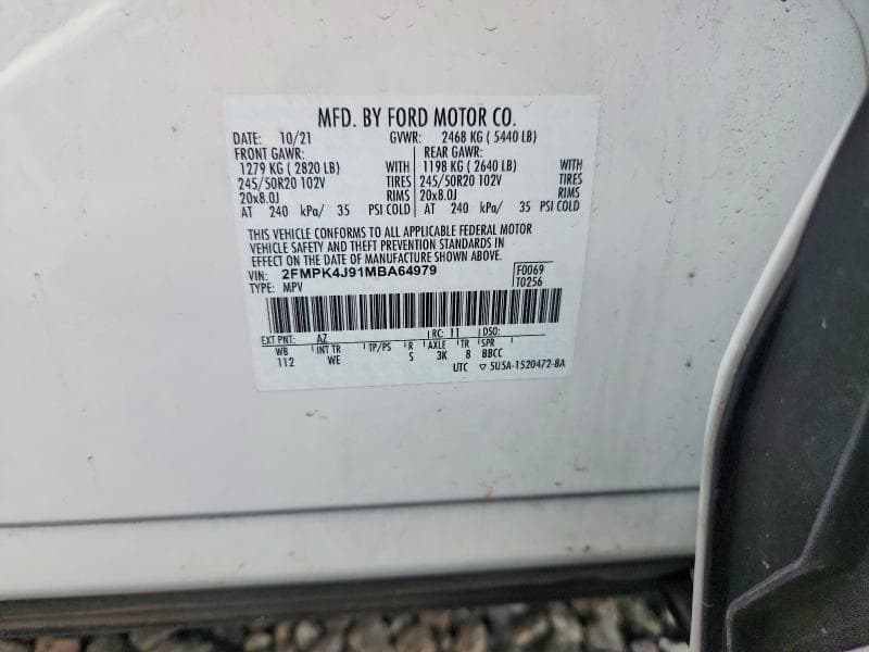 2021 FORD EDGE SEL 14