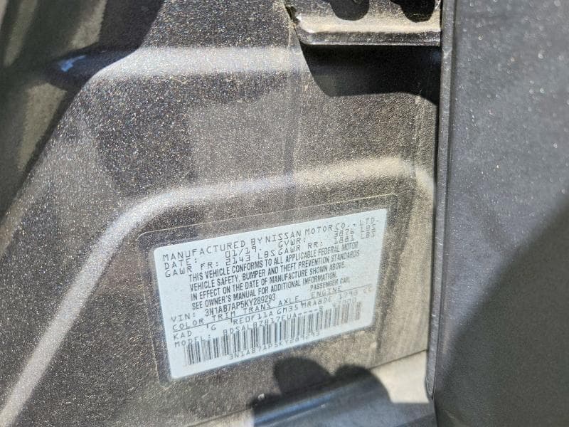 2019 NISSAN SENTRA S 12