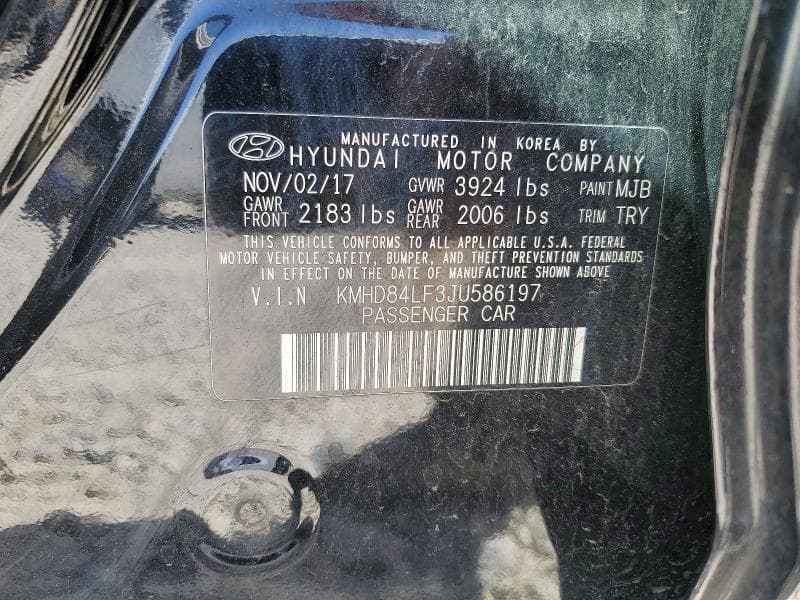 2018 HYUNDAI ELANTRA VALUE EDITION VALUE EDITION 12