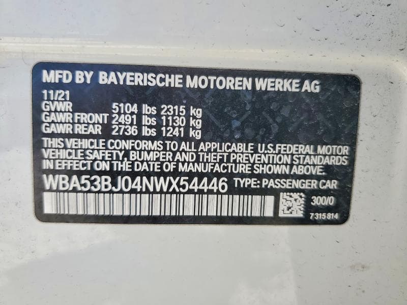 2022 BMW 540 I 12