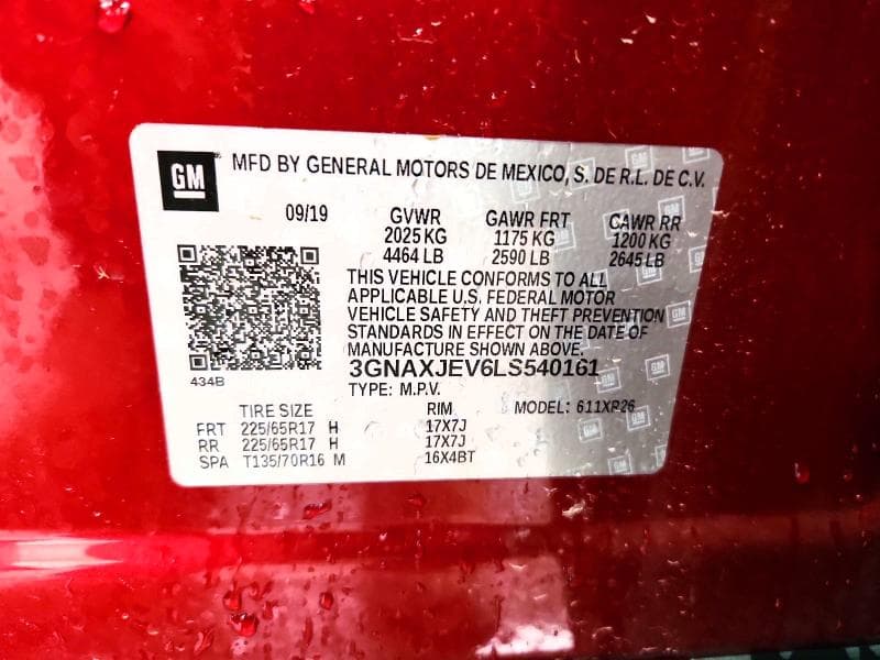 2020 CHEVROLET EQUINOX LT 13