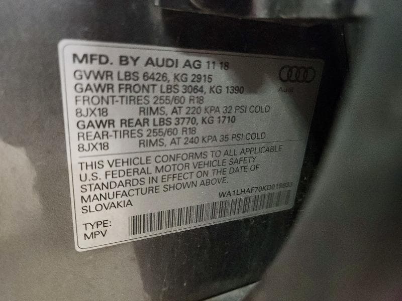 2019 AUDI Q7 PREMIUM PLUS 14
