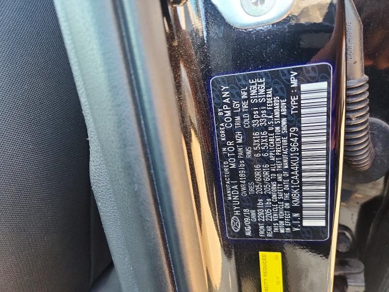 2019 HYUNDAI KONA SE SE 13