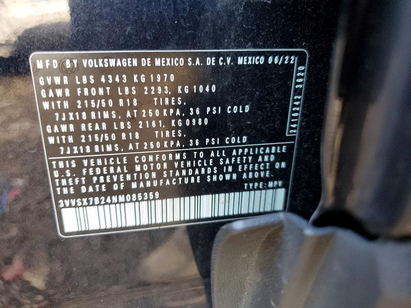 2022 VOLKSWAGEN TAOS SE 13