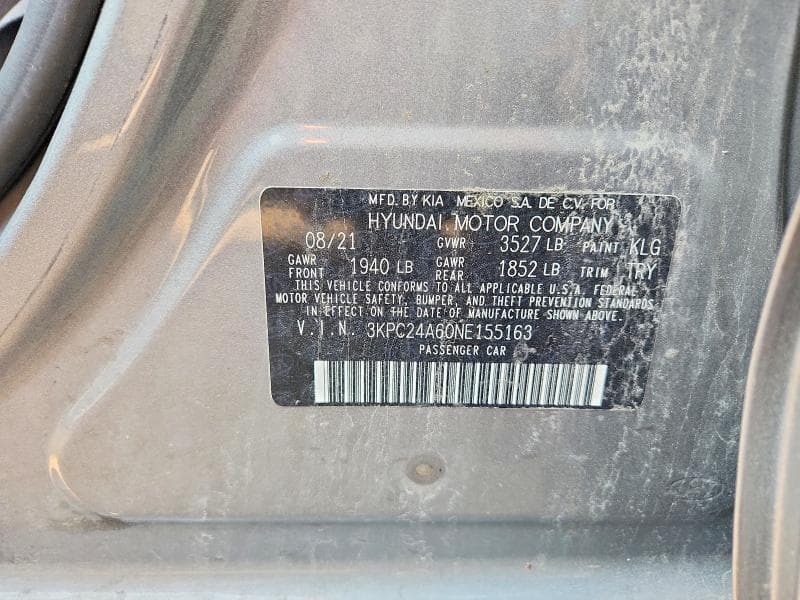 2022 HYUNDAI ACCENT SE 12