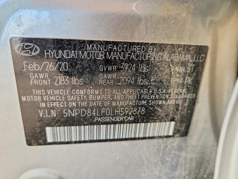 2020 HYUNDAI ELANTRA SEL 13