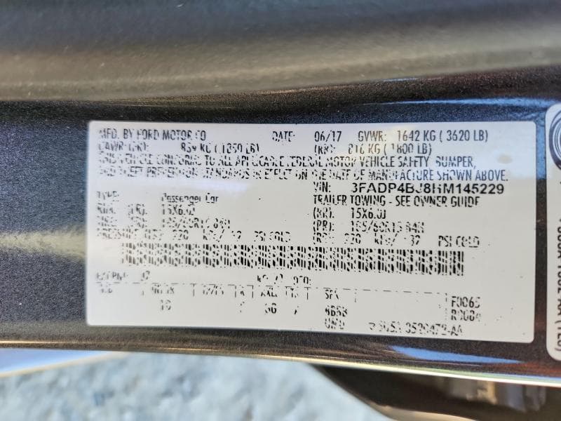 2017 FORD FIESTA SE 12