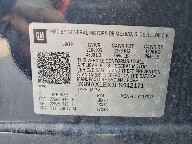 2020 CHEVROLET EQUINOX LT 14