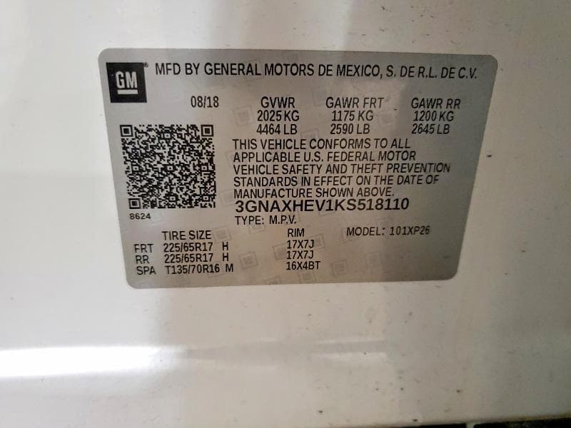 2019 CHEVROLET EQUINOX LS 13