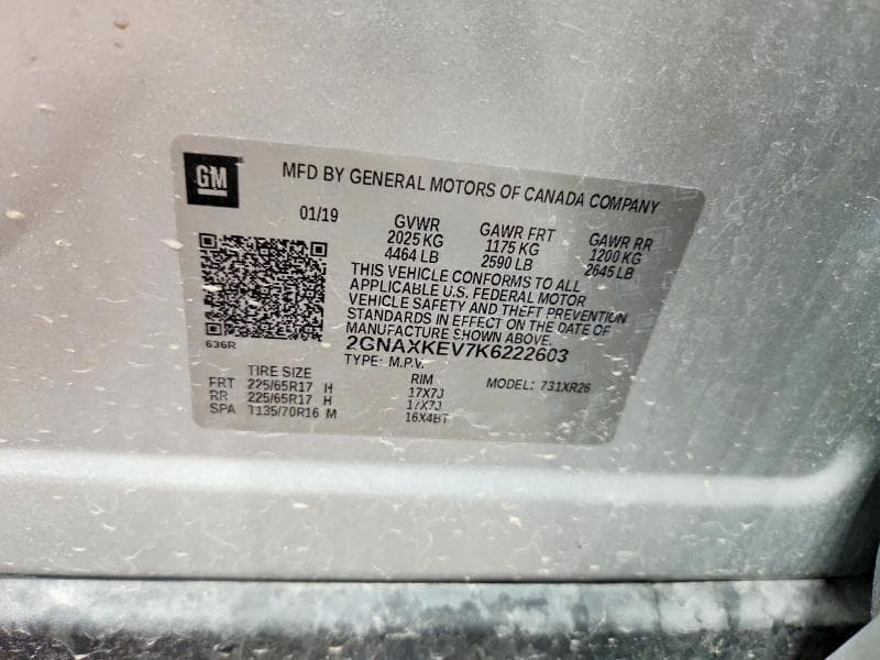 2019 CHEVROLET EQUINOX LT 13