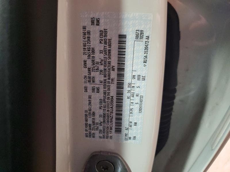 2025 FORD ESCAPE ST LINE SELECT 14