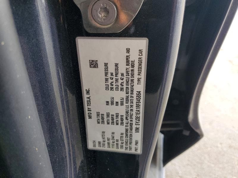 2024 TESLA MODEL 3 12