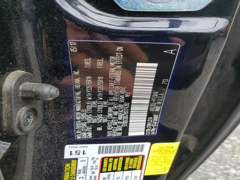 2017 TOYOTA SIENNA XLE 7-PASSENGER 13