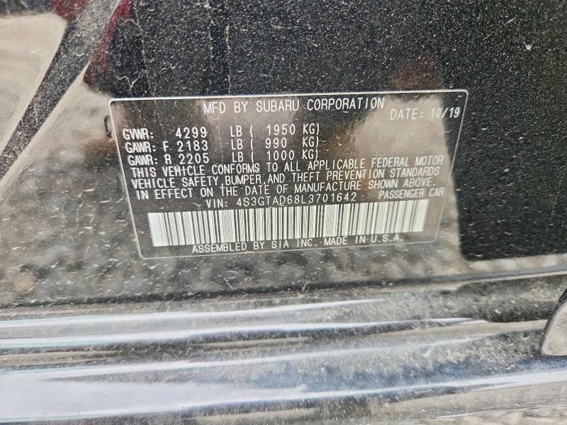 2020 SUBARU IMPREZA PREMIUM 12