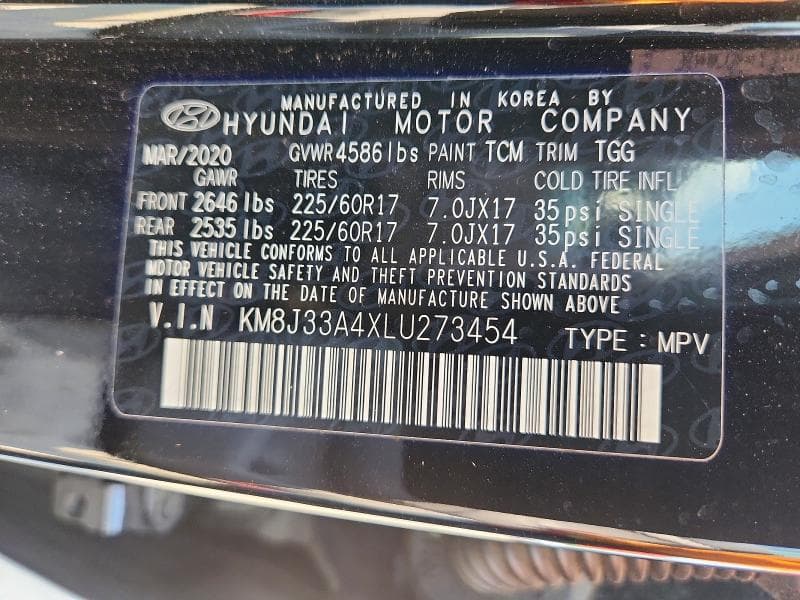 2020 HYUNDAI TUCSON VALUE 13