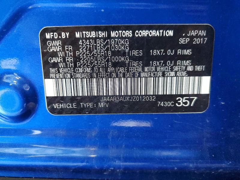 2018 MITSUBISHI OUTLANDER SPORT ES 14