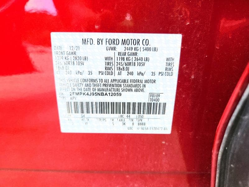 2022 FORD EDGE SEL 13