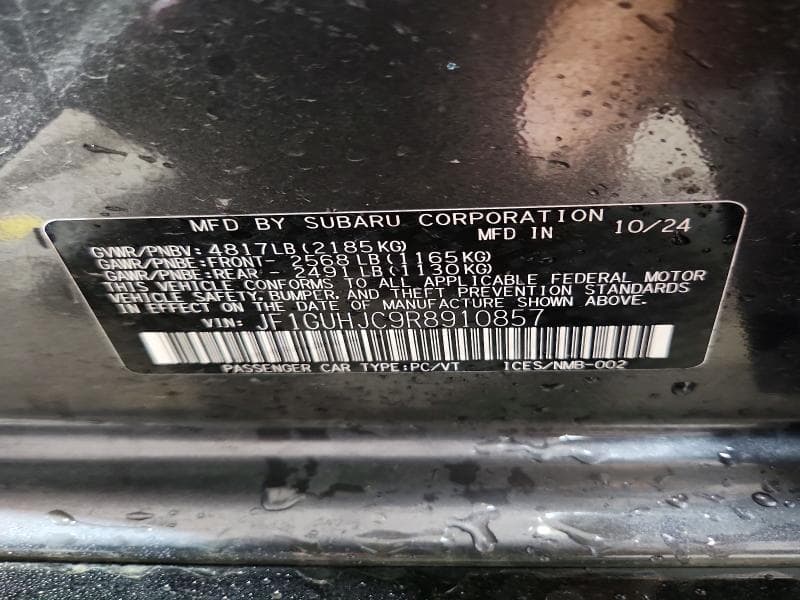 2024 SUBARU IMPREZA RS 12