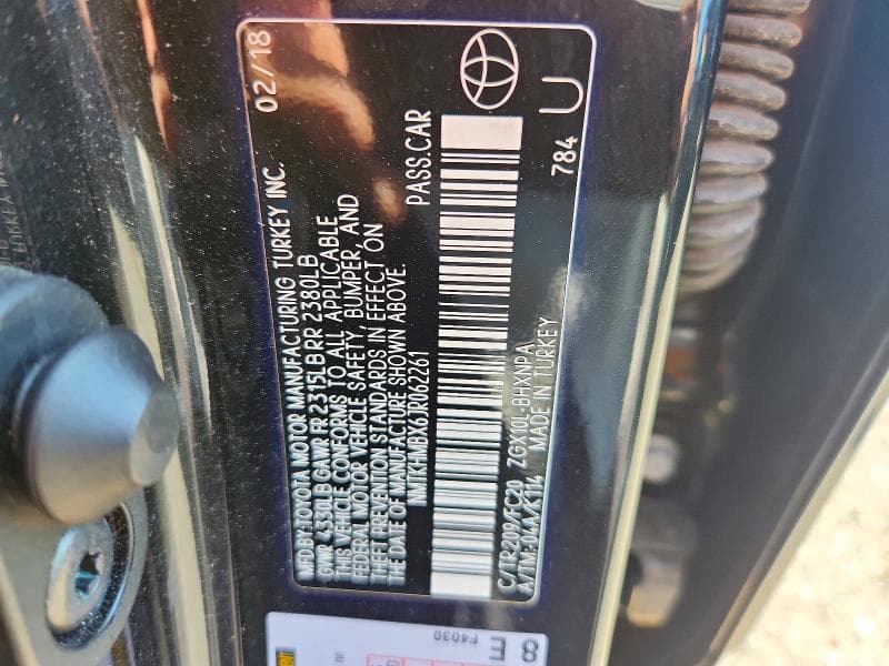 2018 TOYOTA C-HR XLE PREMIUM 12