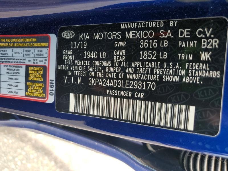 2020 KIA RIO S 12