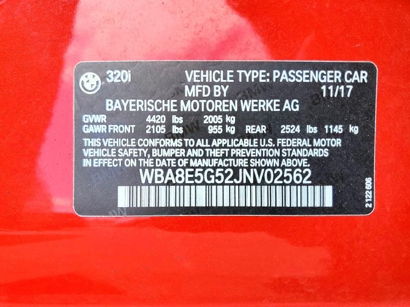 2018 BMW 320 XI 12