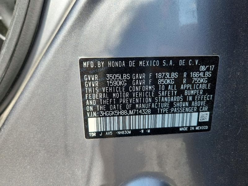 2018 HONDA FIT EX EX 12