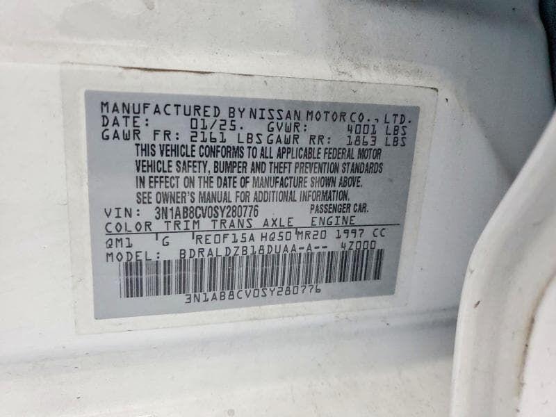 2025 NISSAN SENTRA SV 12