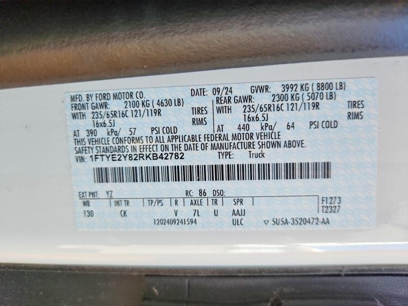 2024 FORD TRANSIT T-150 T-150 14