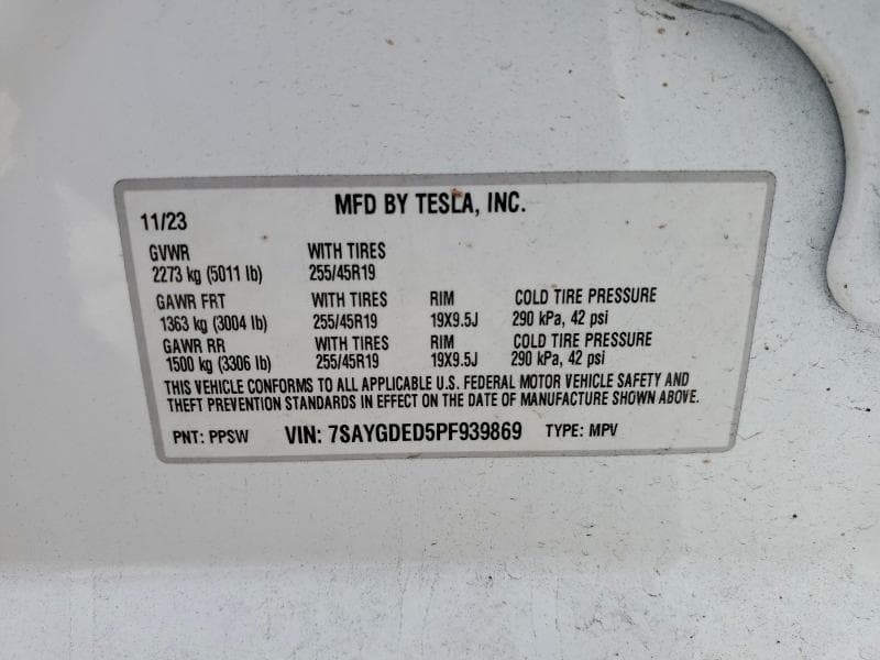 2023 TESLA MODEL Y 13