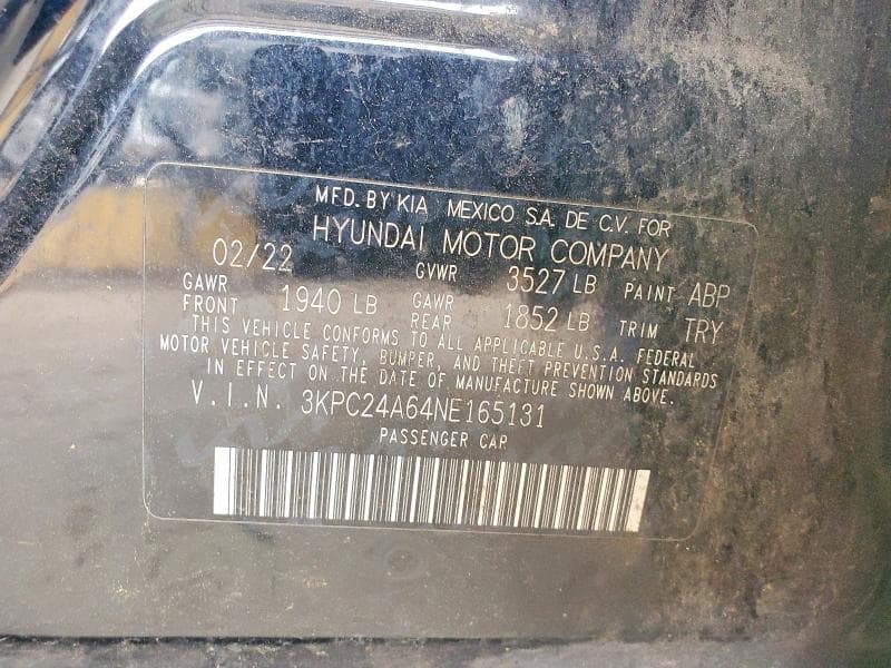 2022 HYUNDAI ACCENT SE 12