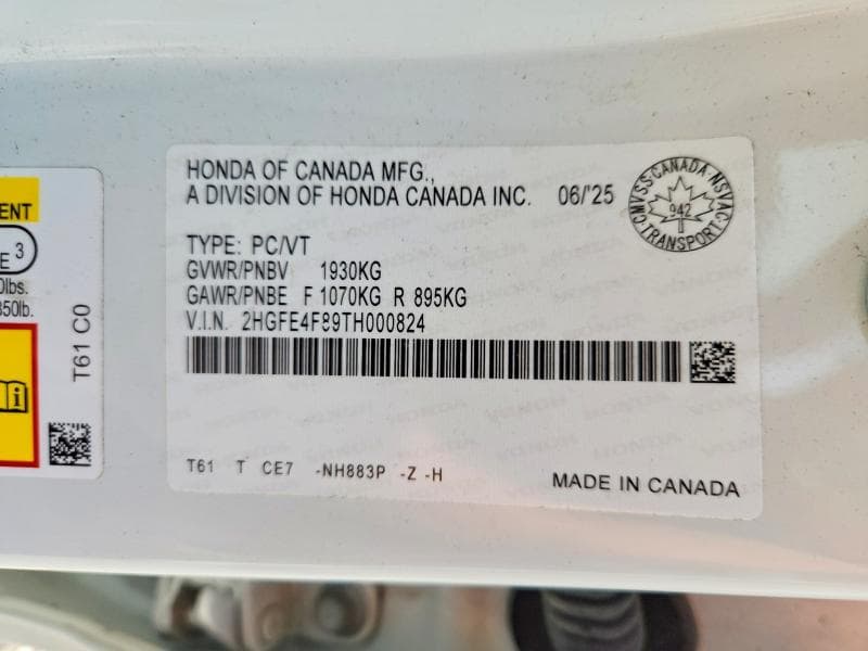 2026 HONDA CIVIC SPORT 13