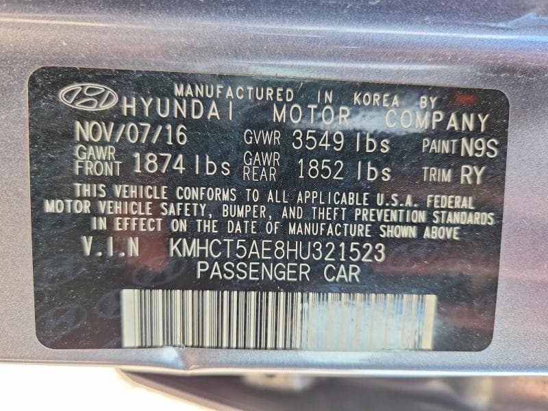 2017 HYUNDAI ACCENT SE 13