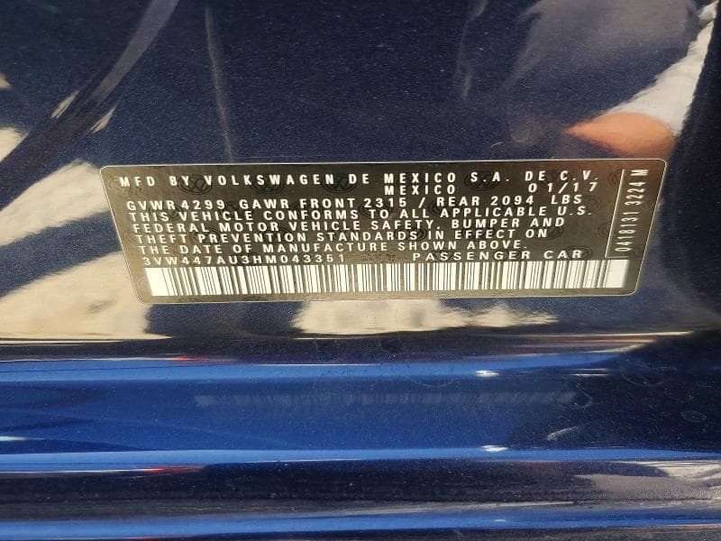 2017 VOLKSWAGEN GTI S/SE 13