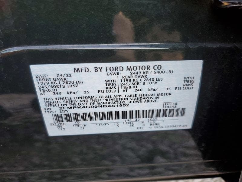 2022 FORD EDGE SE 14