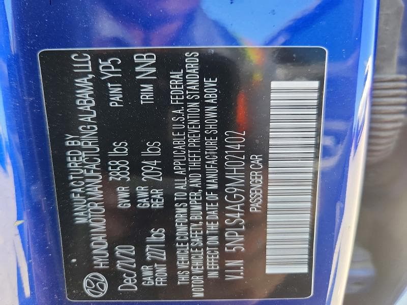 2021 HYUNDAI ELANTRA SEL 12